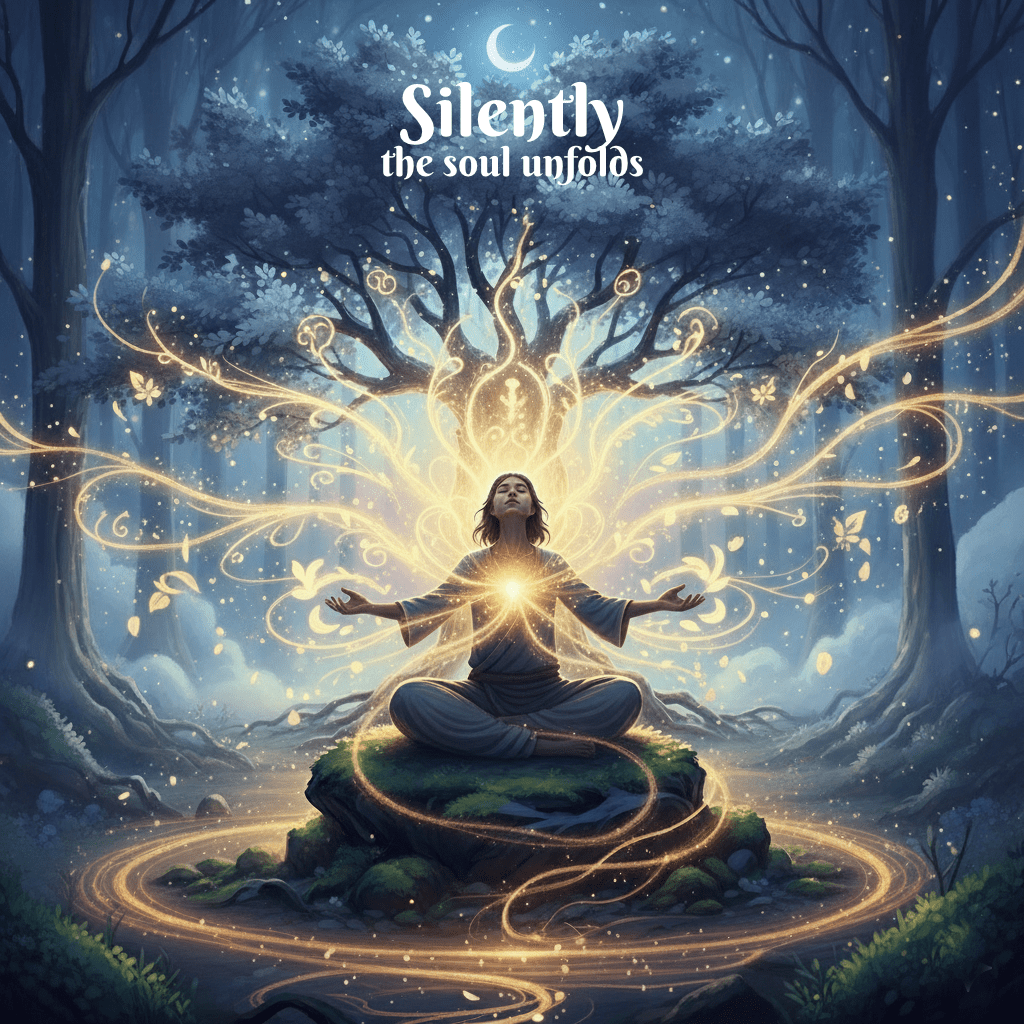 Silently the soul unfolds